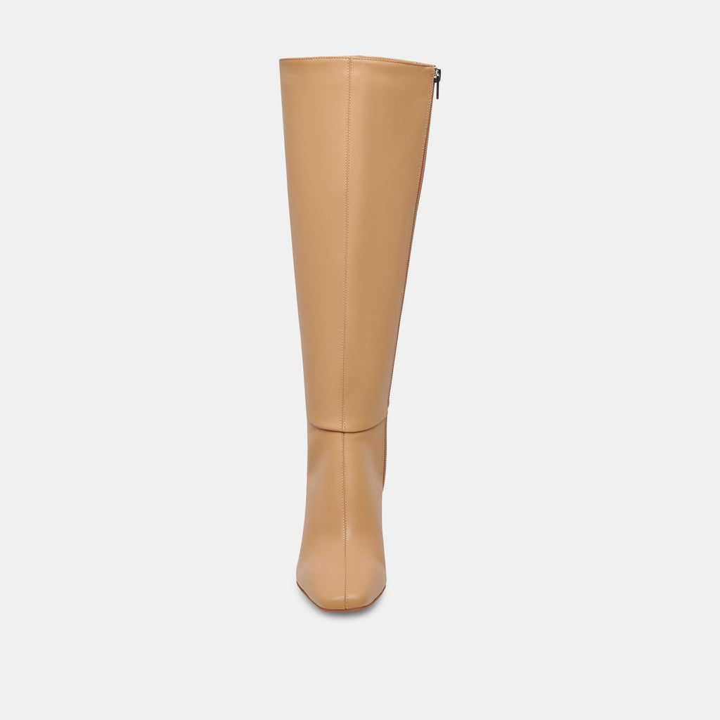 GYRA WIDE CALF BOOTS TAN LEATHER - image 7