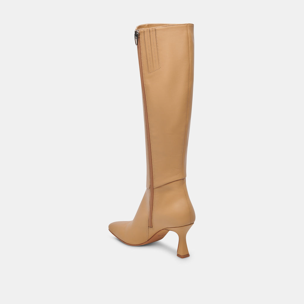 GYRA WIDE CALF BOOTS TAN LEATHER - image 6