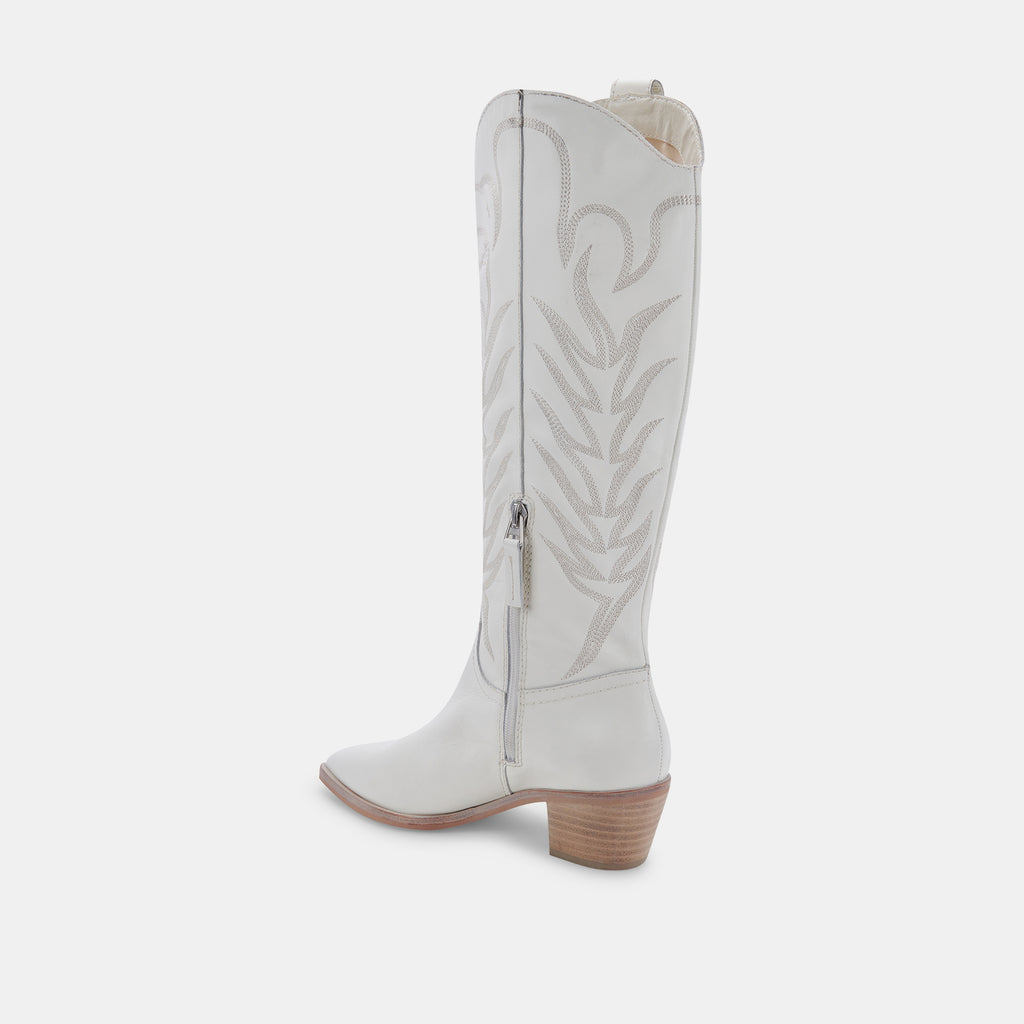 SOLEI BOOTS WHITE LEATHER - image 10