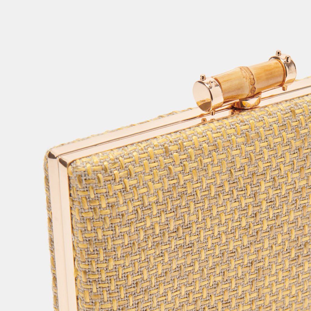 SANDY CLUTCH NATURAL WOVEN - image 4