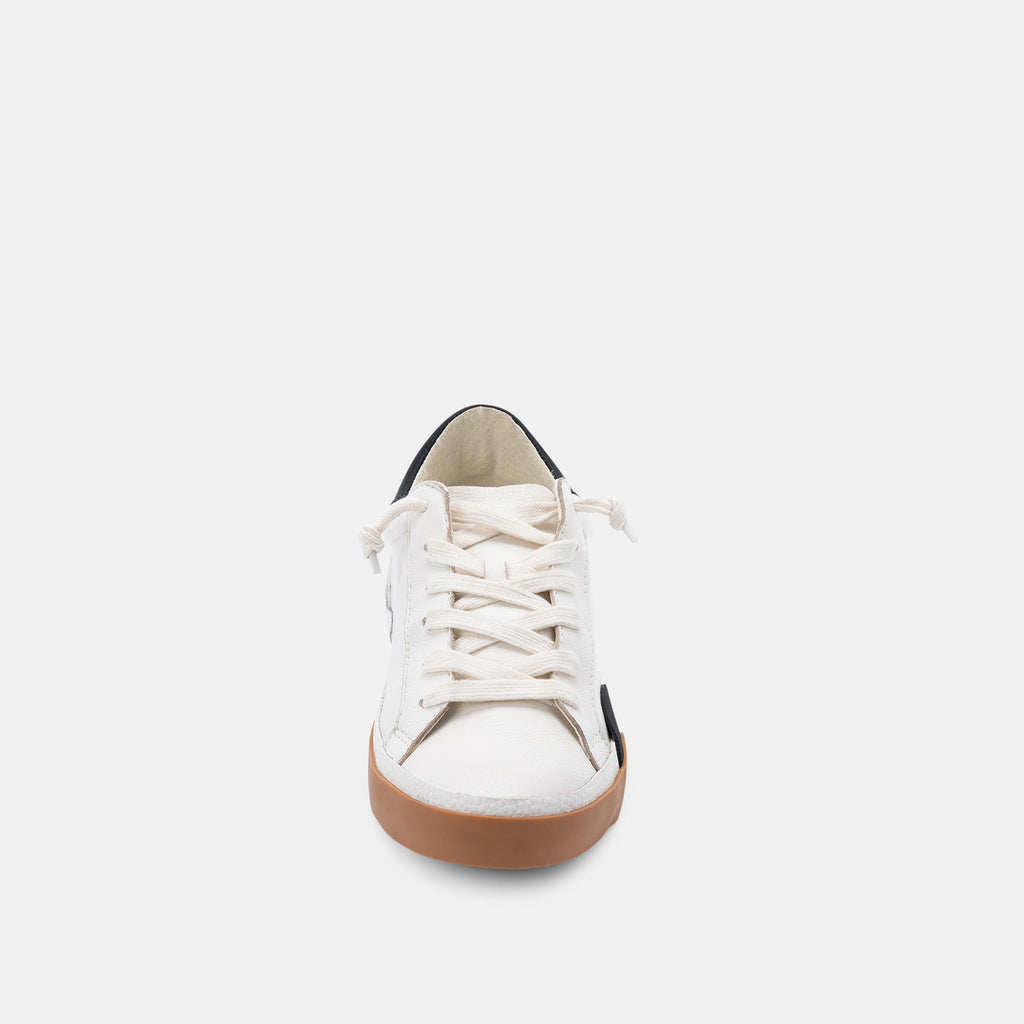ZINA SNEAKERS WHITE BLACK LEATHER - image 7