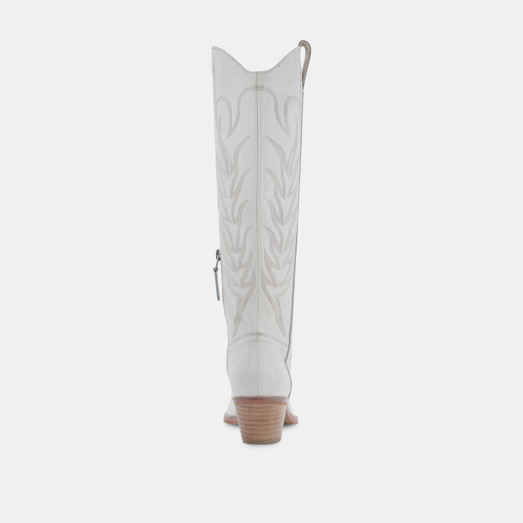 SOLEI BOOTS WHITE LEATHER - image 7