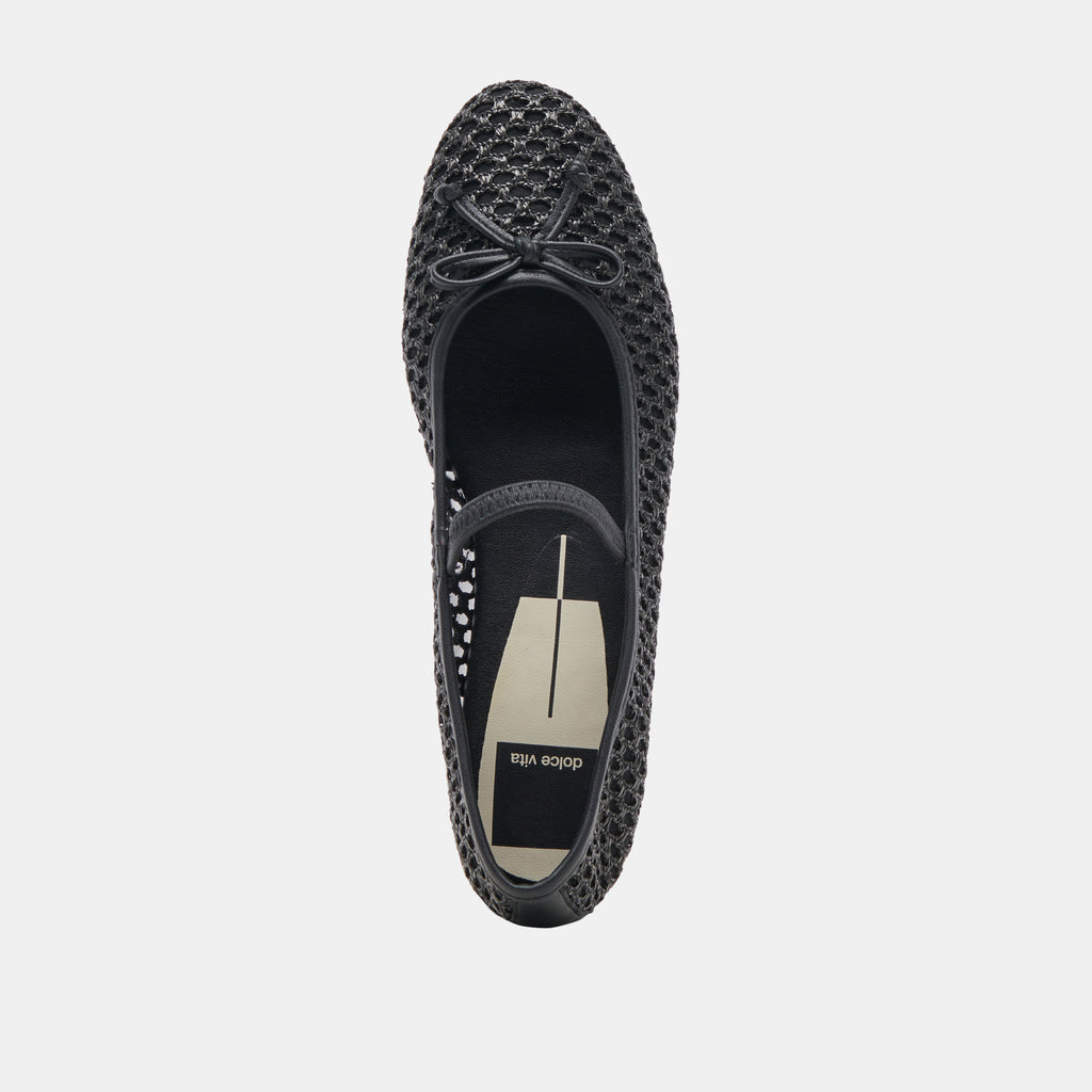 CARIN RAFFIA BALLET FLATS ONYX RAFFIA - image 8