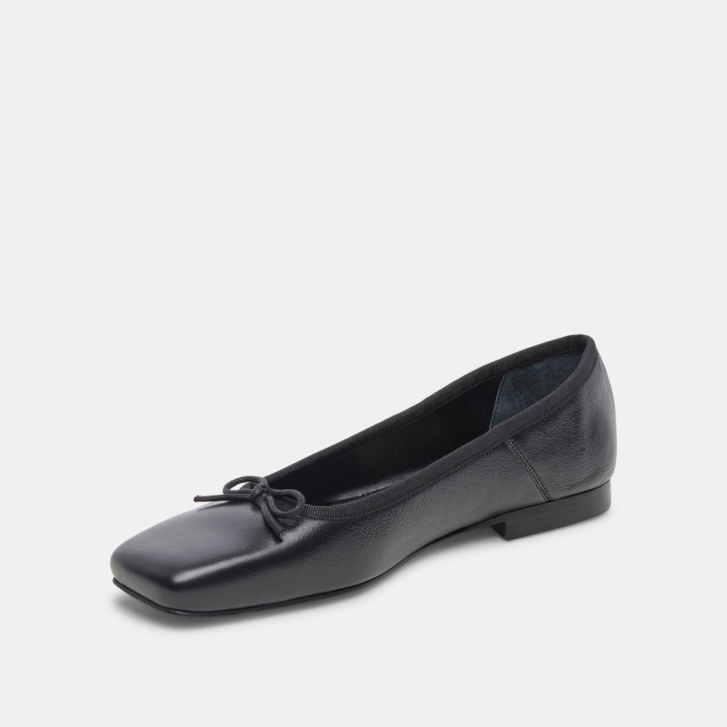 ANISA BALLET FLATS BLACK LEATHER - image 6