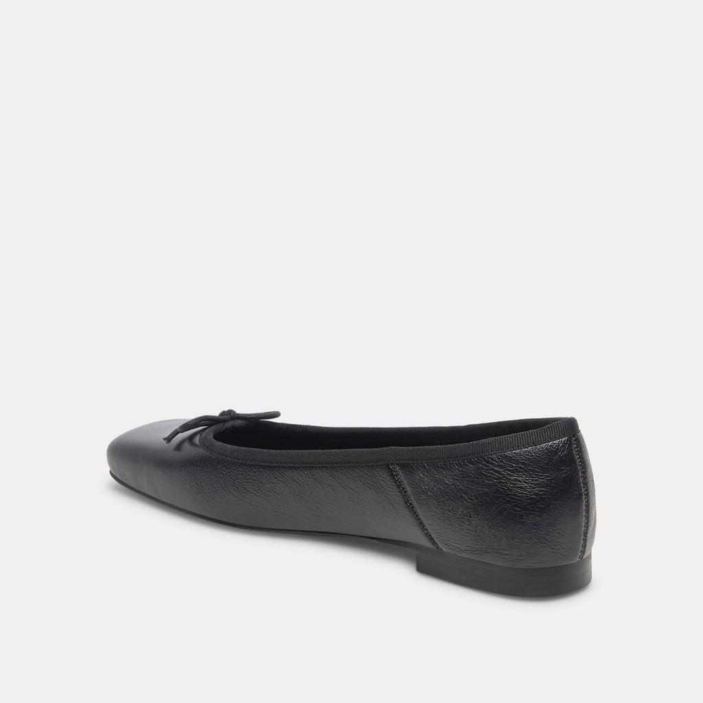 ANISA BALLET FLATS BLACK LEATHER - image 7