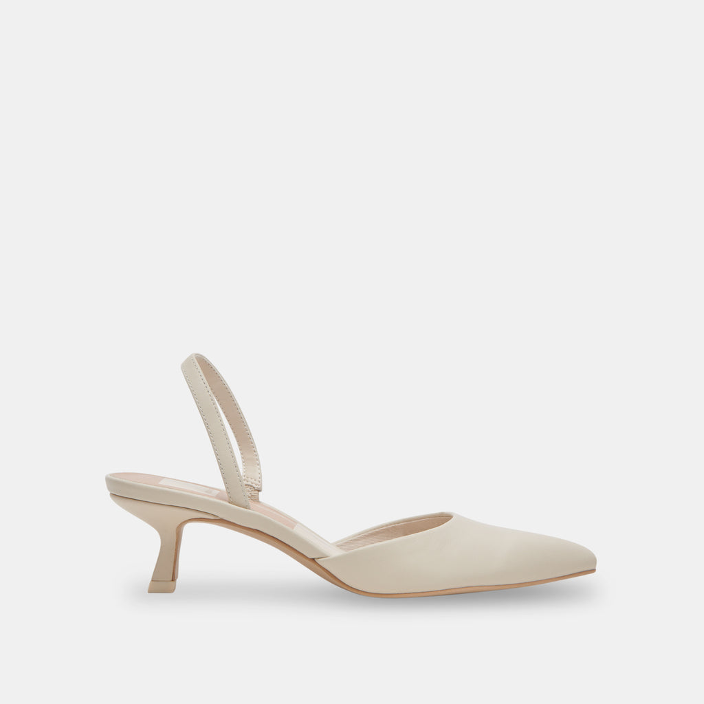 CORSA HEELS IVORY LEATHER - image 1