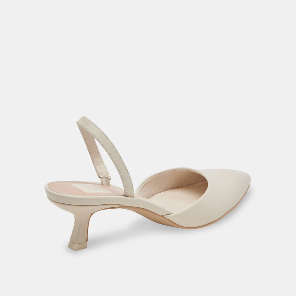 CORSA HEELS IVORY LEATHER - image 3