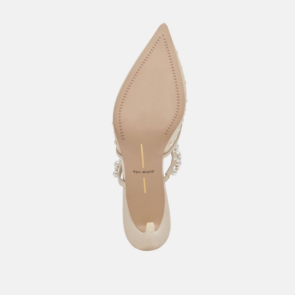 KATIK PEARL HEELS IVORY MESH - image 11