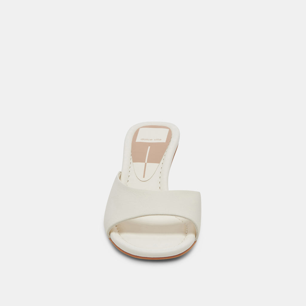 MACOY HEELS WHITE LEATHER - image 6