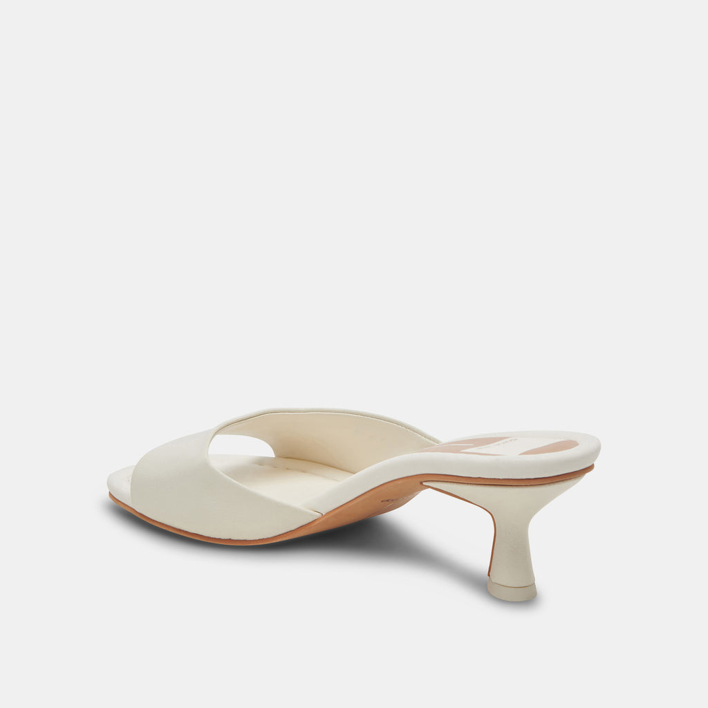 MACOY HEELS WHITE LEATHER - image 5