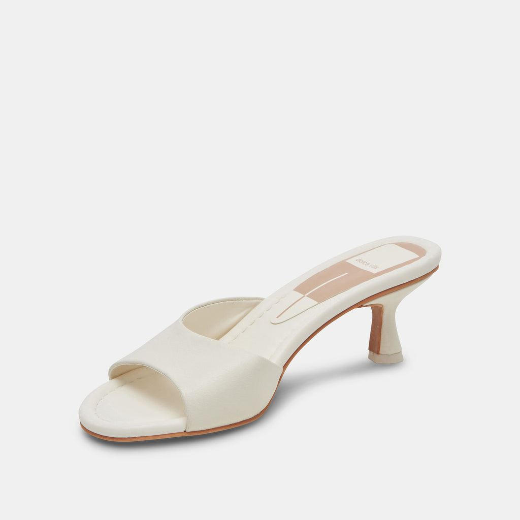 MACOY HEELS WHITE LEATHER - image 4