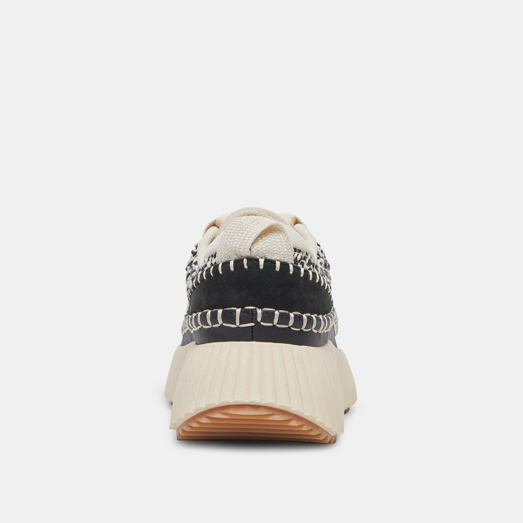 DOLEN SNEAKERS WHITE BLACK WOVEN - image 15