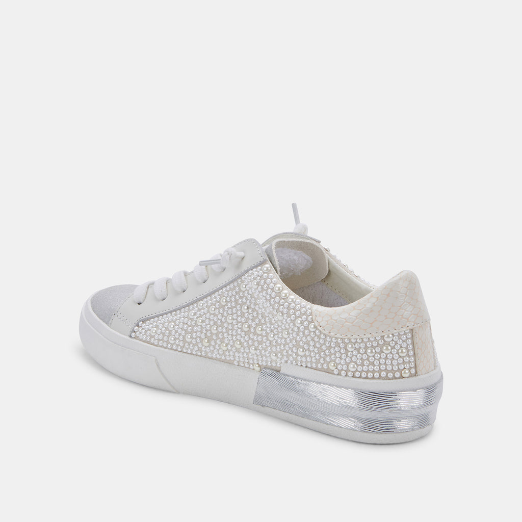 ZINA PEARL SNEAKERS VANILLA PEARLS - image 6